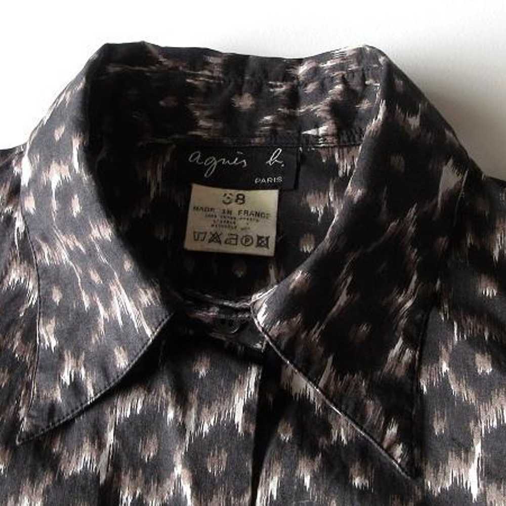 Rare vintage Agnes B. animal print shirt from Fra… - image 4