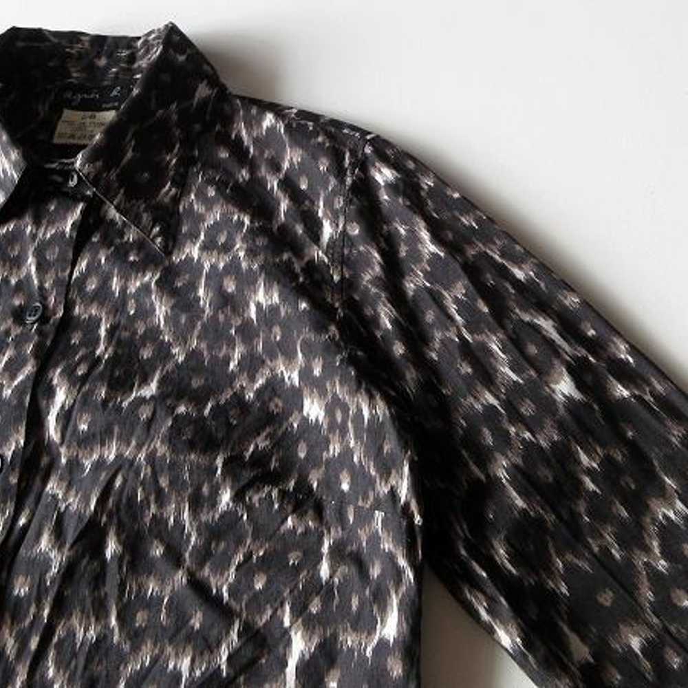 Rare vintage Agnes B. animal print shirt from Fra… - image 6