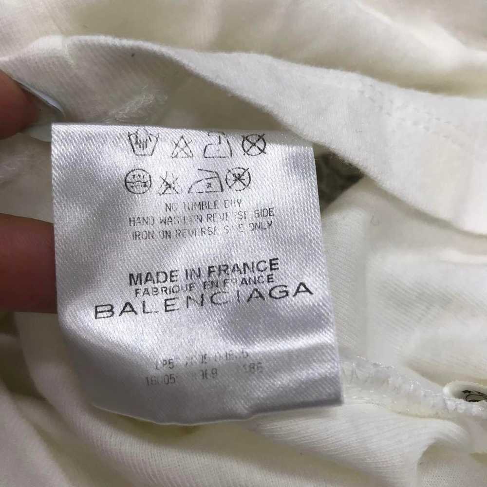 Vintage French made BALENCIAGA logo graphic T-shi… - image 3