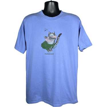 Anvil Vintage Hawaiian Cat Tee - image 1