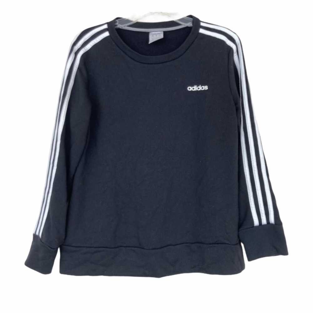 Adidas Adidas Black Crewneck Sweatshirt Sz M - image 1