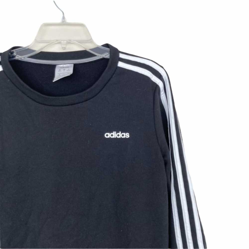 Adidas Adidas Black Crewneck Sweatshirt Sz M - image 2