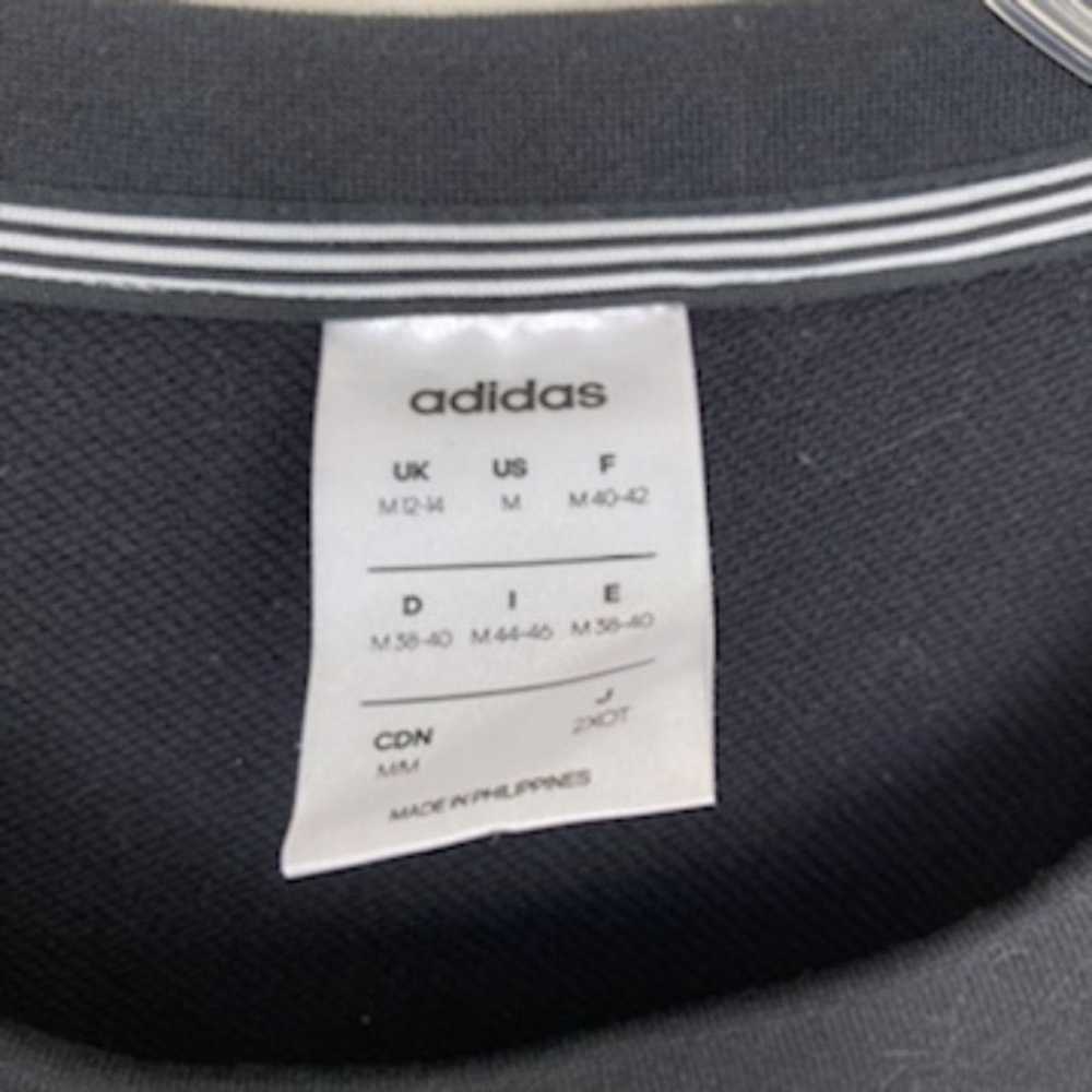 Adidas Adidas Black Crewneck Sweatshirt Sz M - image 3