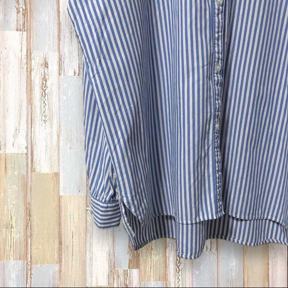 Rumiral women's blue striped cotton 100% round co… - image 3