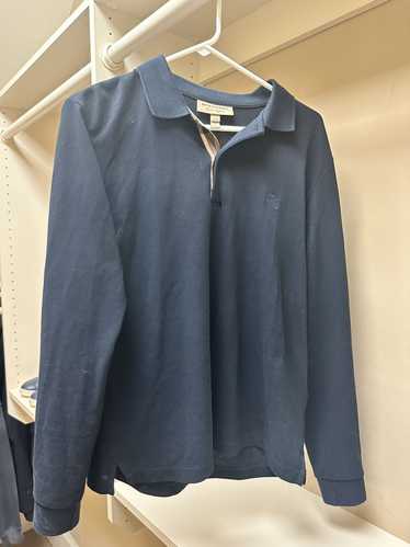 Burberry Navy Burberry Classic Long Sleeve Polo