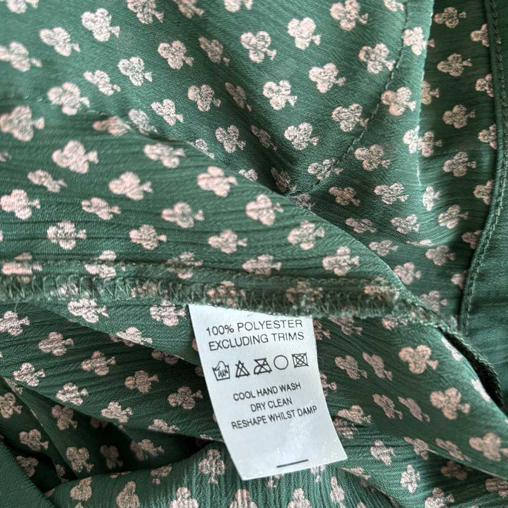 Vintage Looking Glass Green Chiffon Four Leaf Clo… - image 9