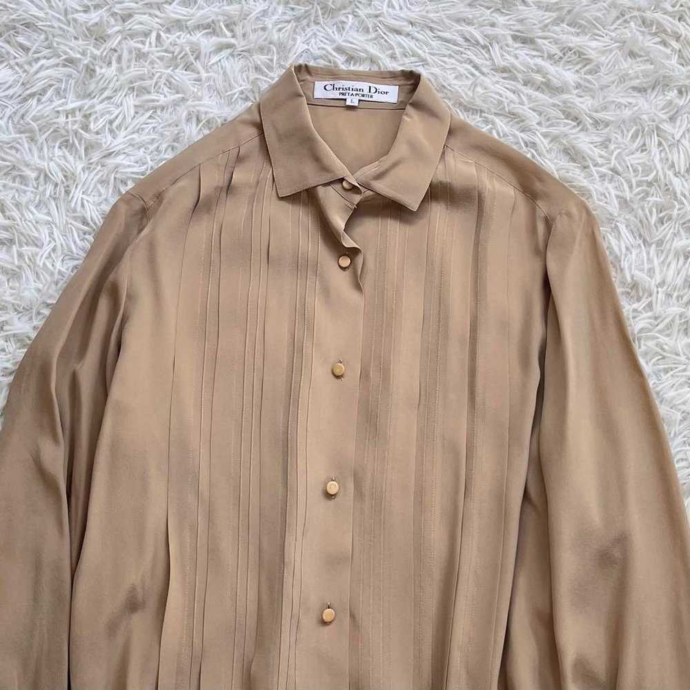 【Excellent Condition】Christian Dior 100% Silk Lon… - image 3