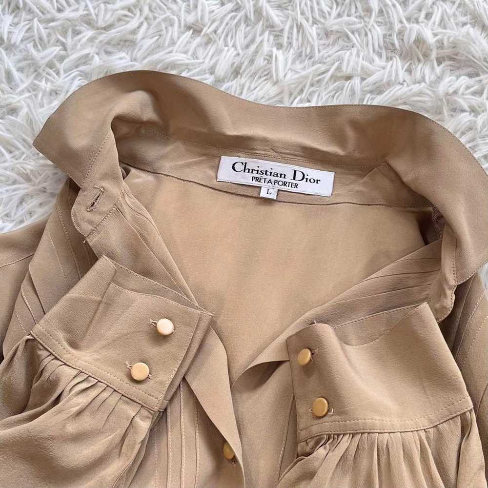 【Excellent Condition】Christian Dior 100% Silk Lon… - image 5