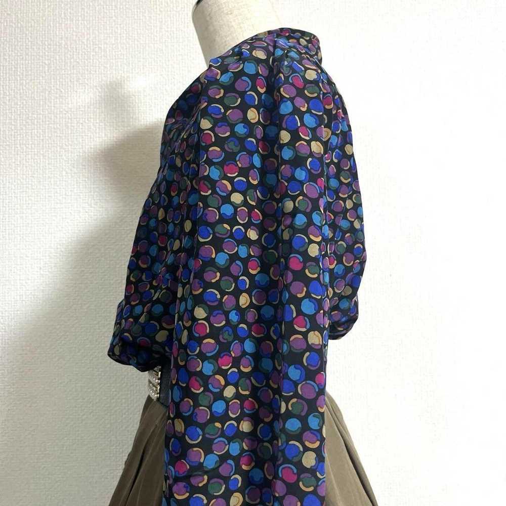 Vintage Relian all-over polka dot pattern asymmet… - image 2