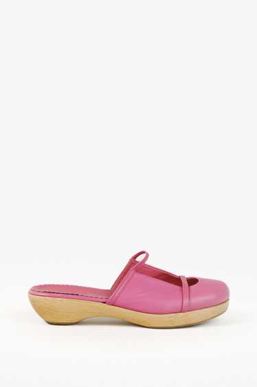 Marni Marni Fuchsia Leather Clog