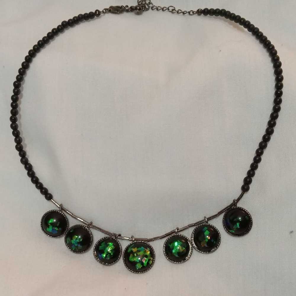 Dichroic Glass Necklace Handmade - image 1