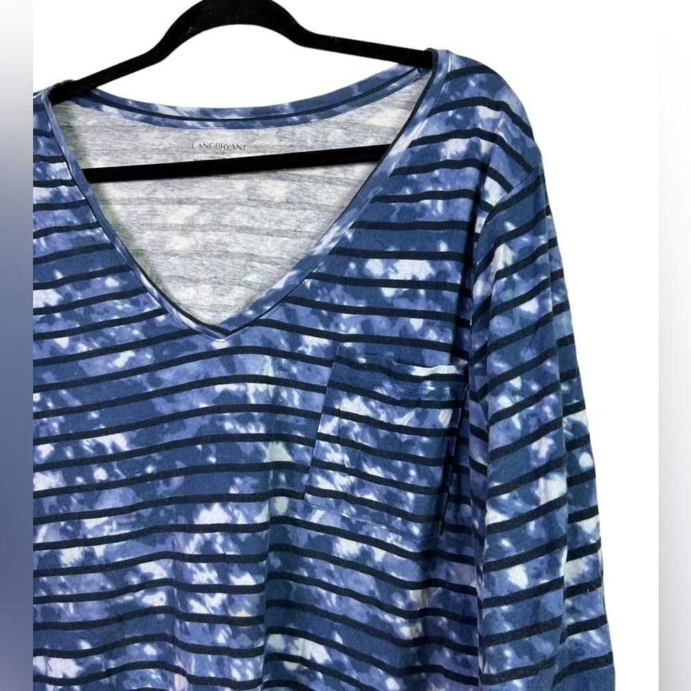 Designer Lane Bryant l Striped V Neck Casual Top … - image 2