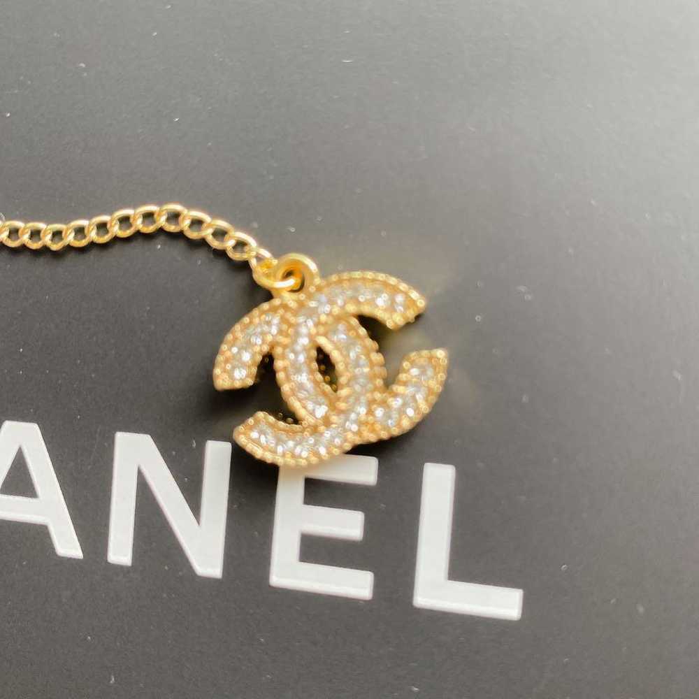 CHANEL earrings chain Coco mark gold. - image 5