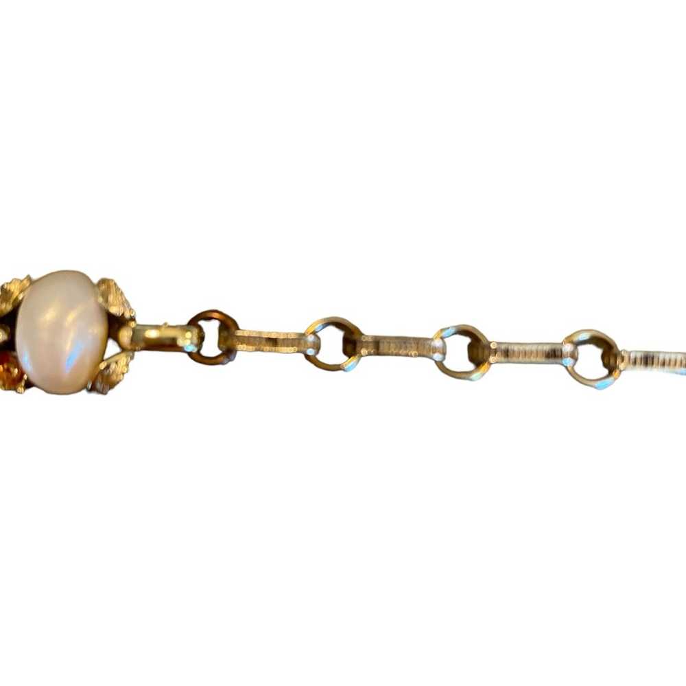 vintage mid century / 50s faux pearl choker - image 5