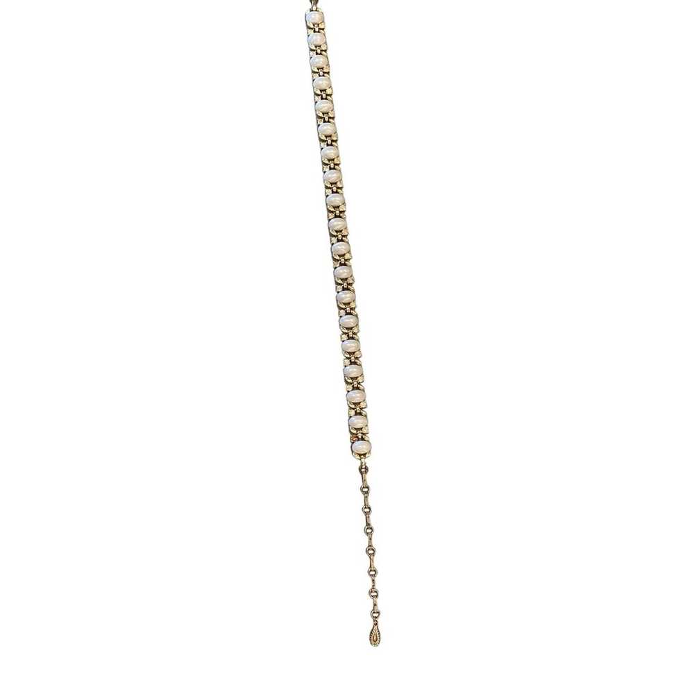 vintage mid century / 50s faux pearl choker - image 6