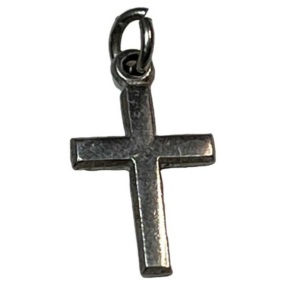 Vintage 925 Sterling Silver Cross Charm Religious - image 1