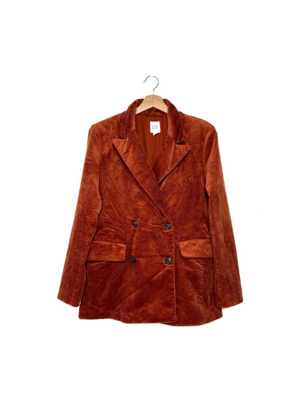 Gap × Velvet Vintage Gap Orange Corduroy Velvet J… - image 1