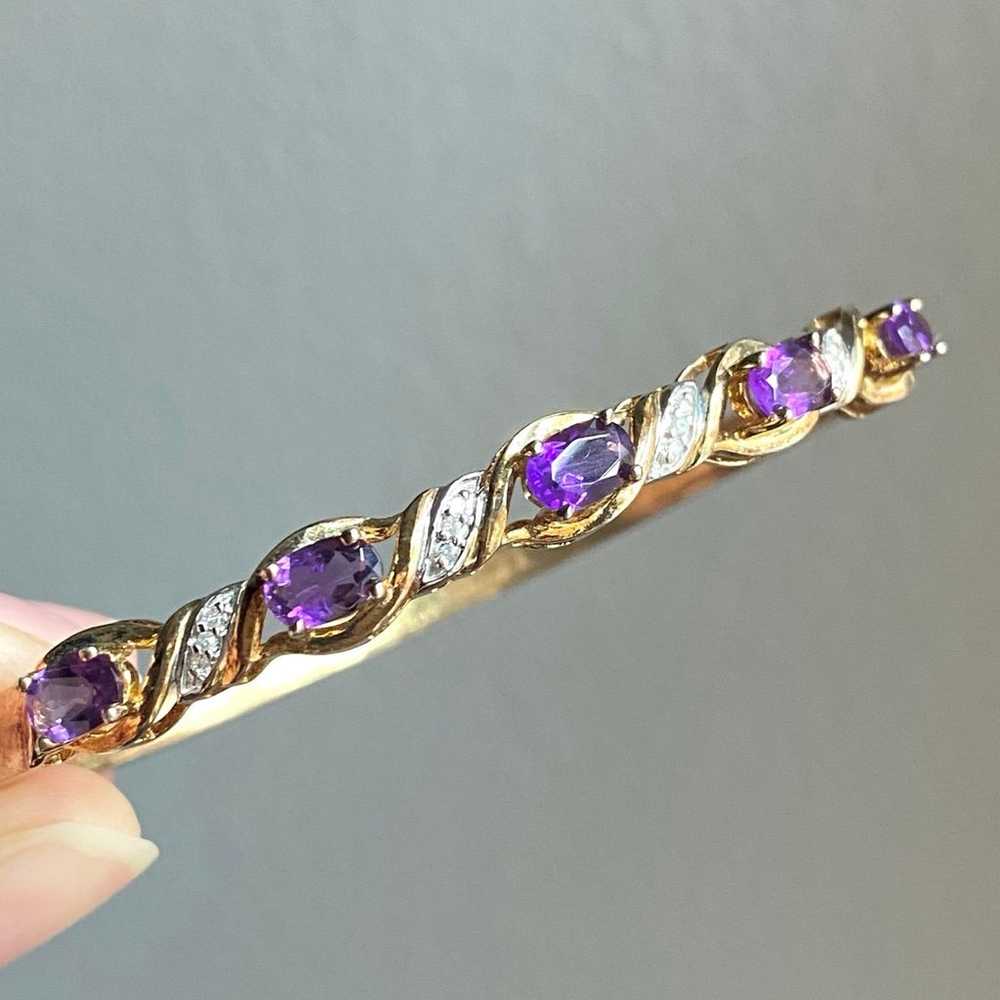 HENG NGAI Vintage Sterling Silver 925 Amethyst & … - image 2