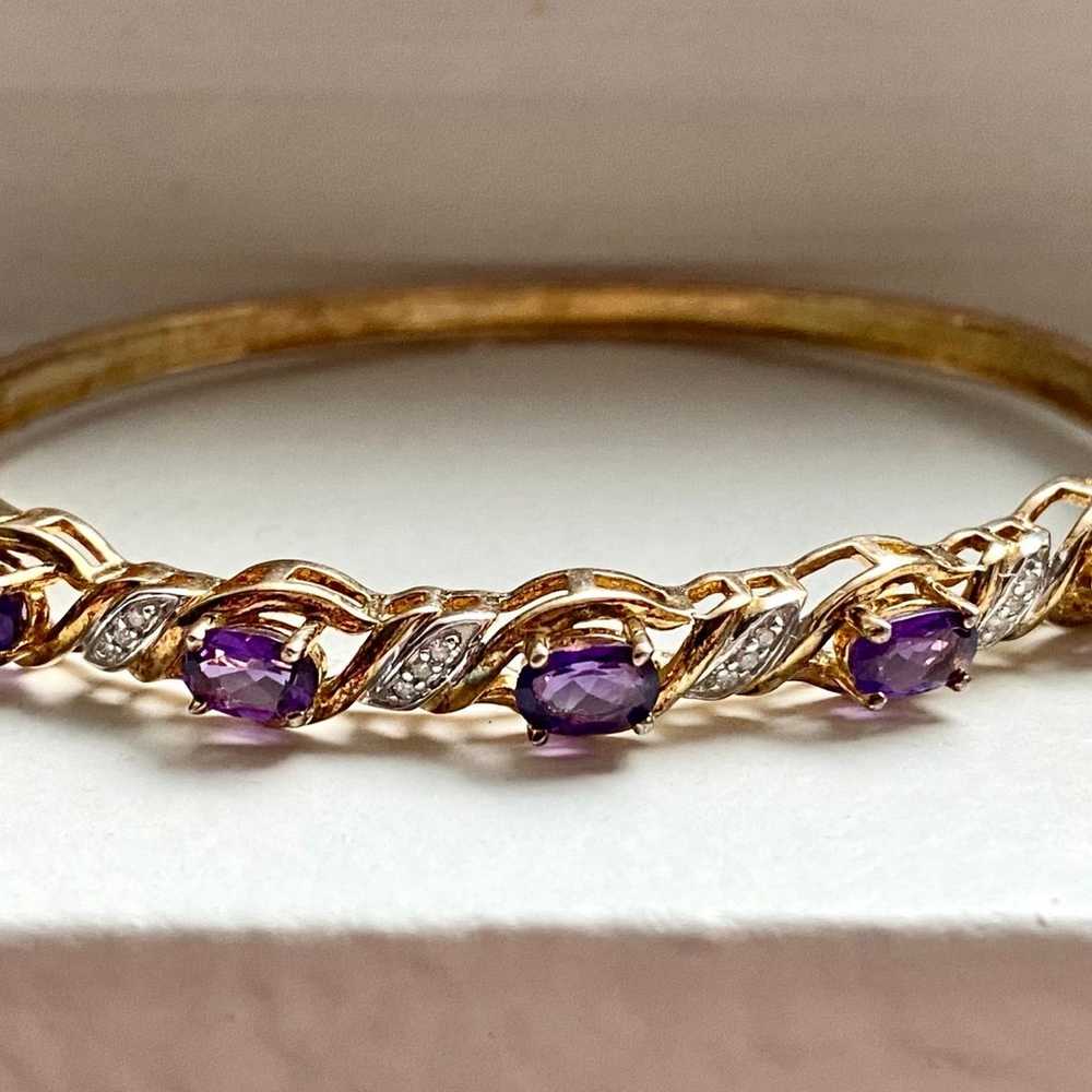 HENG NGAI Vintage Sterling Silver 925 Amethyst & … - image 4