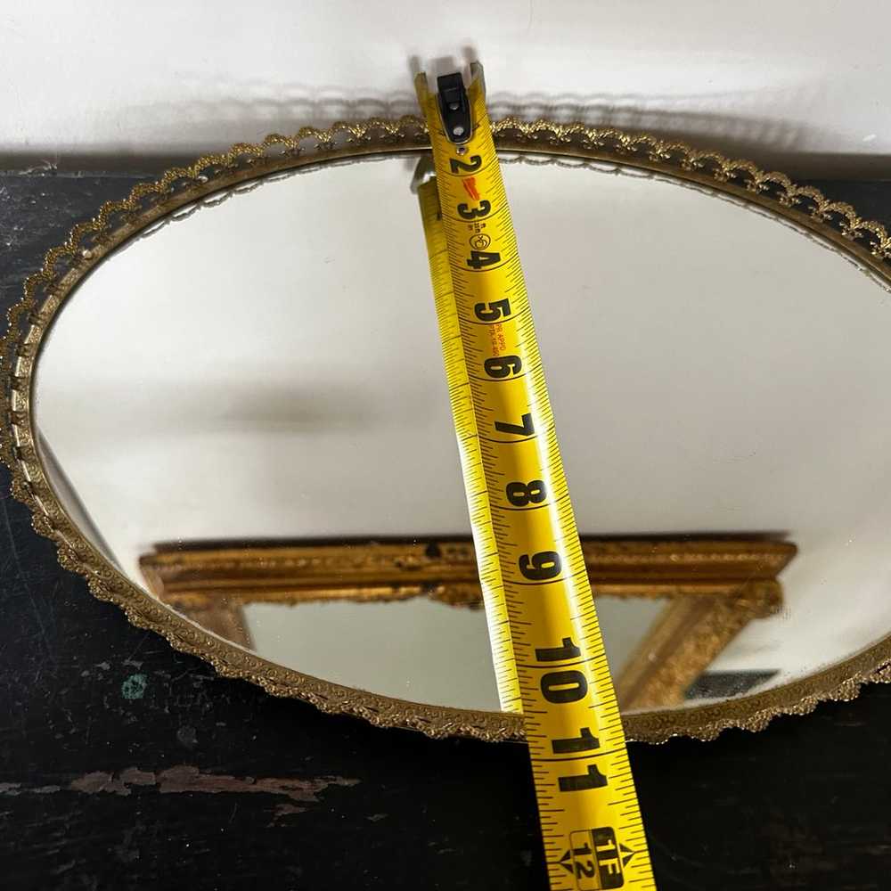 Vanity Mirror Vintage Gold Ornate Dresser Mirror … - image 5