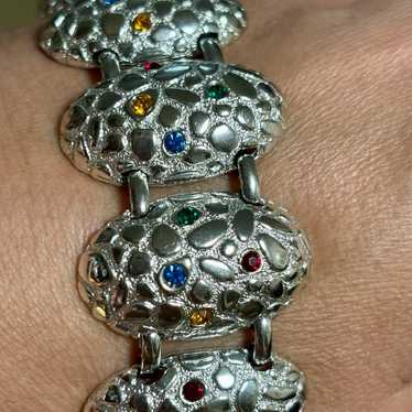 Vintage Judy Lee 1950's Jeweled Bracelet