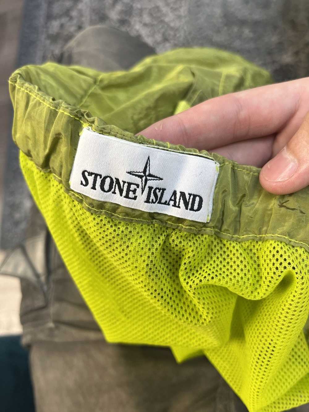 Stone Island Stone Island Olive Green Nylon Short… - image 5