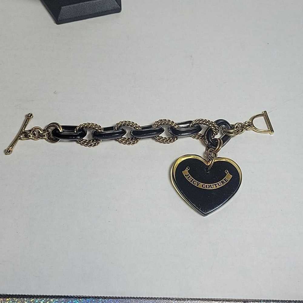 Y2k Vintage Juicy Couture Chunky XL Black & Gold … - image 3