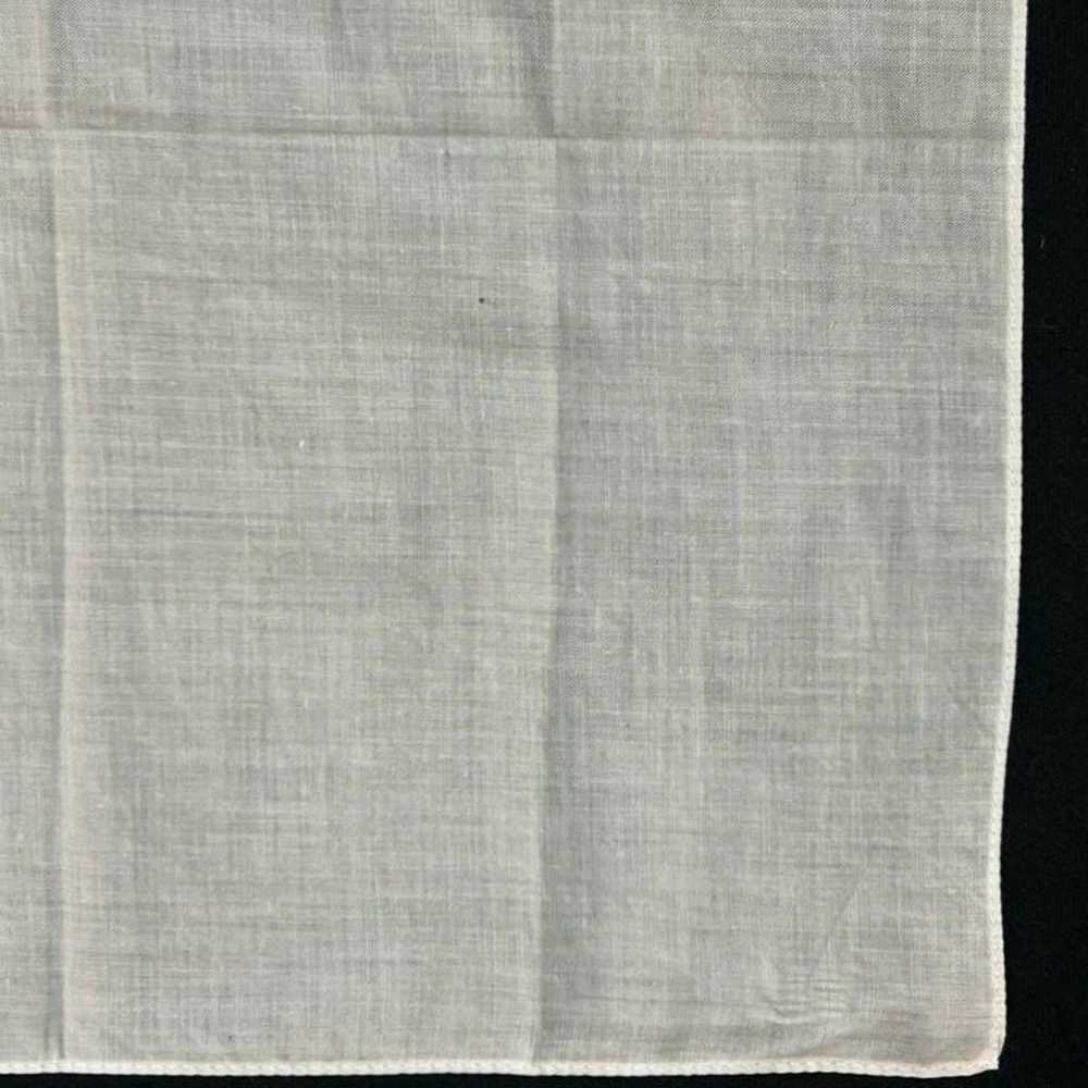 1900s French antique handkerchief with white embr… - image 8