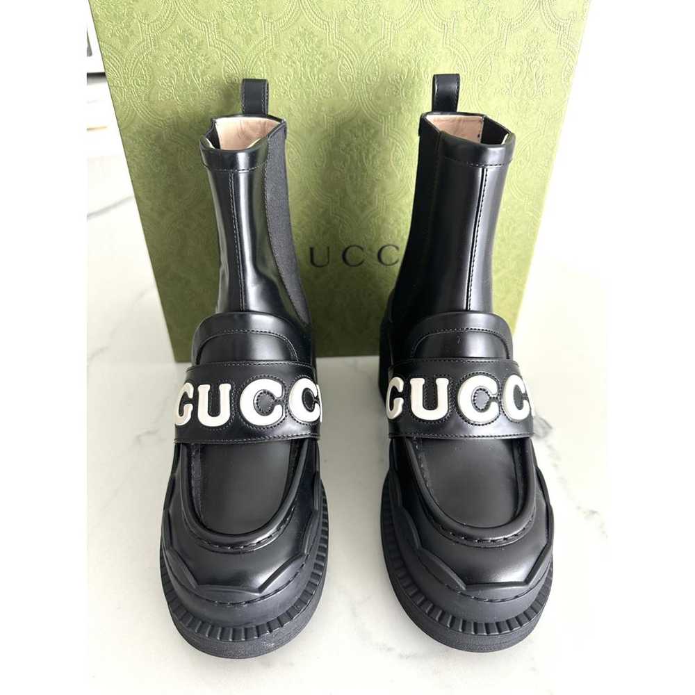 Gucci Marmont leather boots - image 2