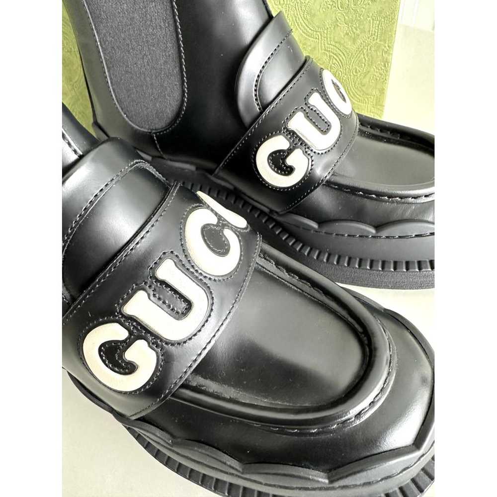 Gucci Marmont leather boots - image 5