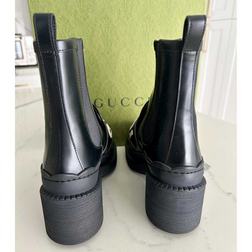 Gucci Marmont leather boots - image 6