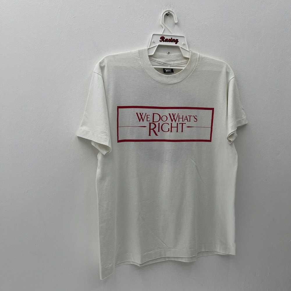 Screen Stars × Vintage We Do What's Right T Shirt… - image 5