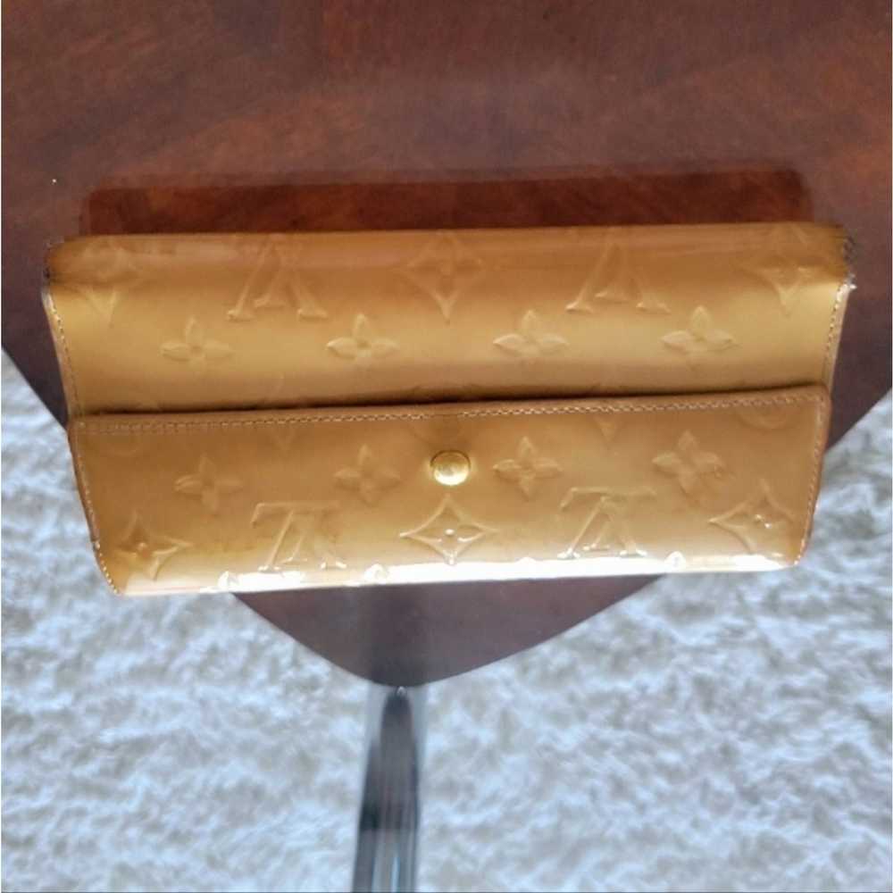 Louis Vuitton 3 Fold Wallet 7.5x4.5 YELLOW VERNIS… - image 10