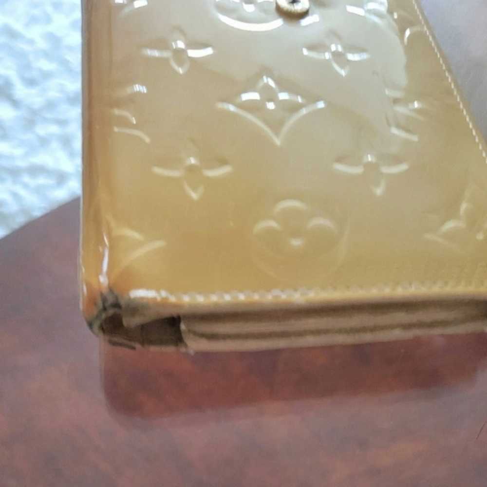 Louis Vuitton 3 Fold Wallet 7.5x4.5 YELLOW VERNIS… - image 7