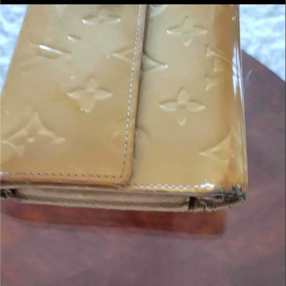 Louis Vuitton 3 Fold Wallet 7.5x4.5 YELLOW VERNIS… - image 8