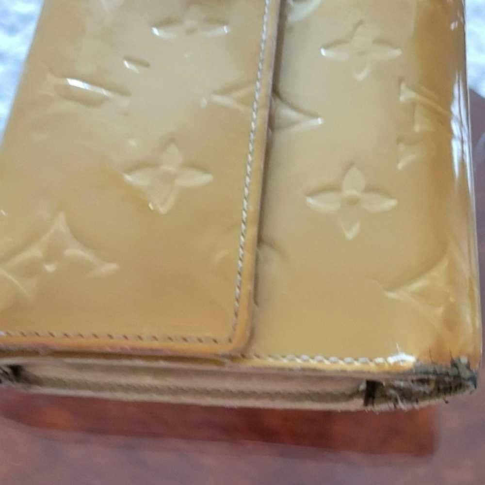 Louis Vuitton 3 Fold Wallet 7.5x4.5 YELLOW VERNIS… - image 9