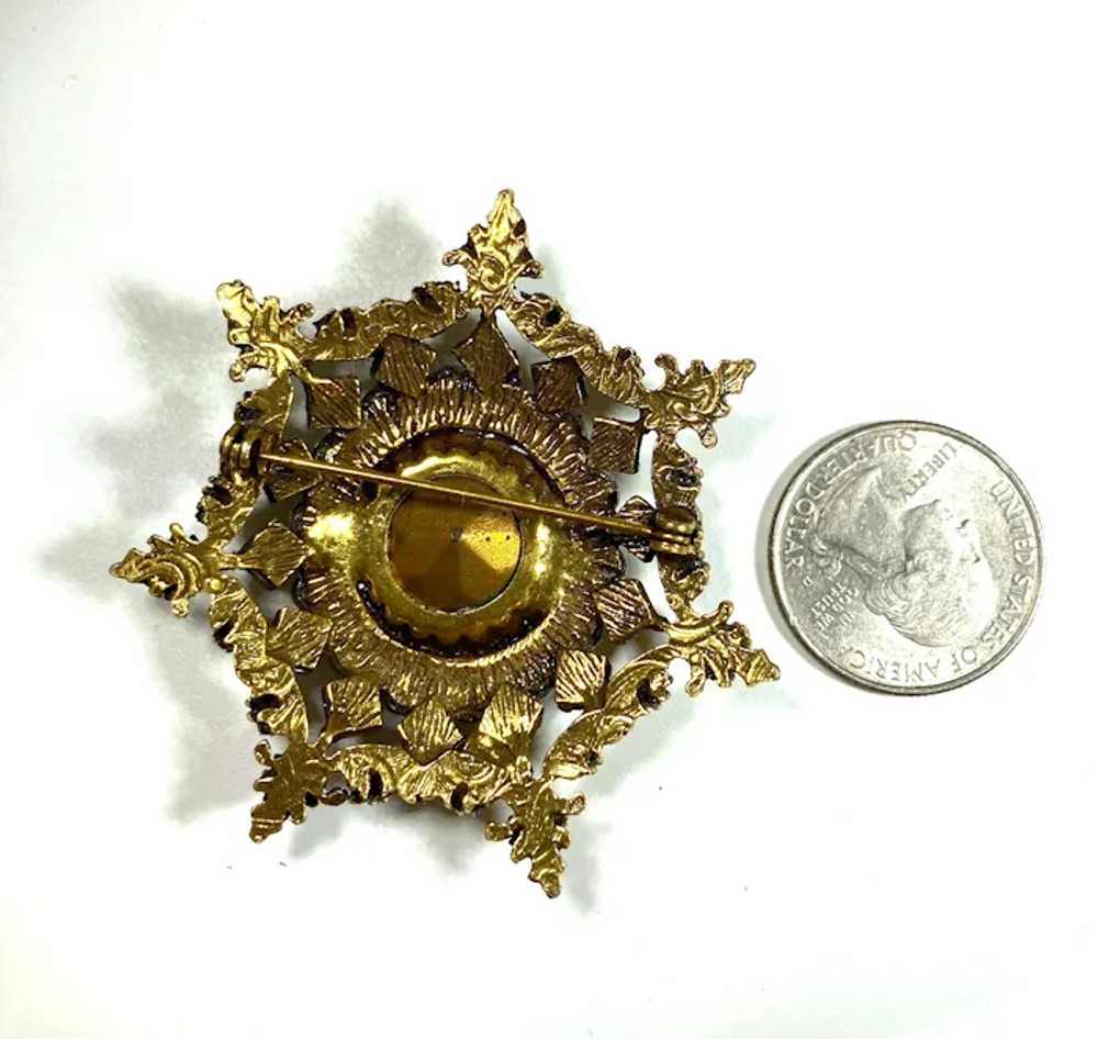 Dimensional Star Shaped Honey Citrine Rhinestones… - image 5