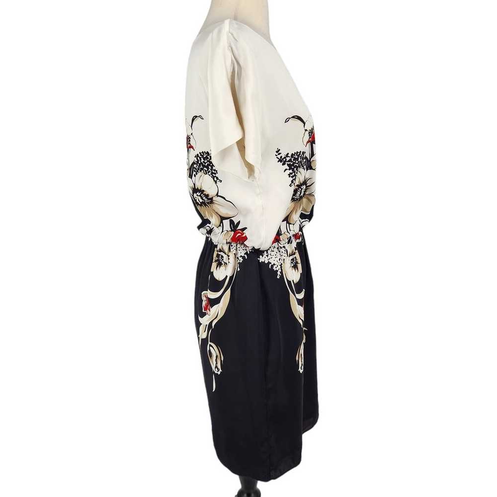 White House Black Market Silk Floral Color Block … - image 6