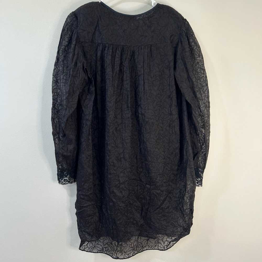 Natori Women's Size Small Vintage Black Lace Long… - image 6