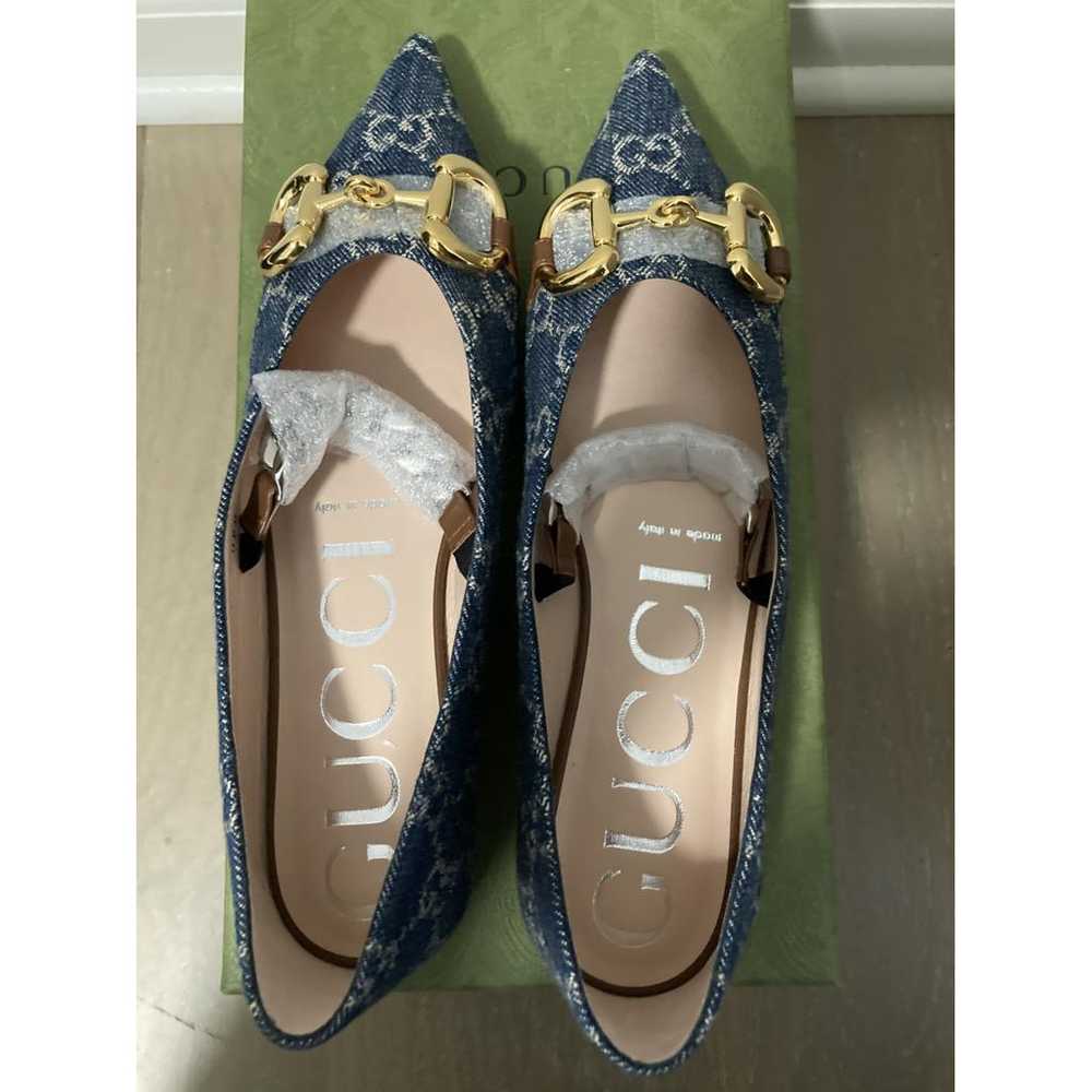 Gucci Cloth flats - image 7