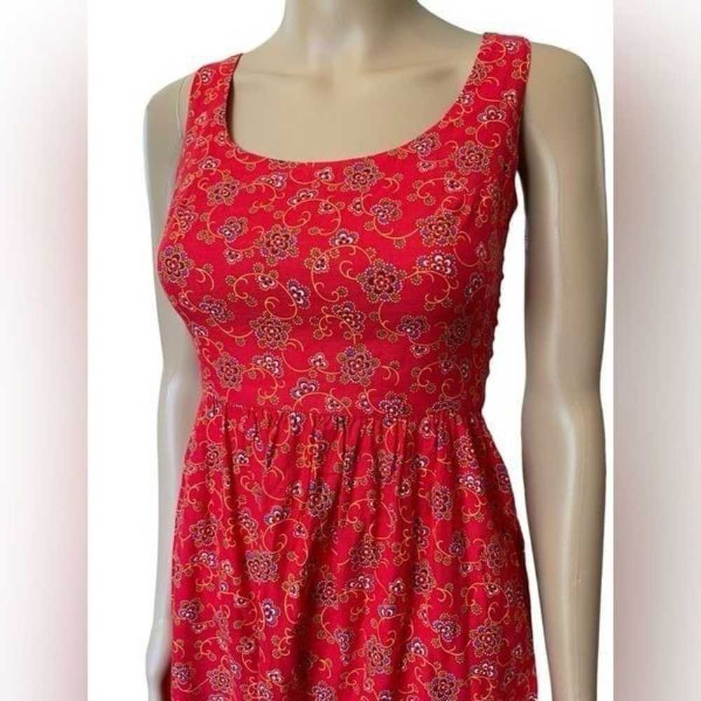 Lanz of Salzburg Vintage 70s Red Floral Prairie B… - image 2