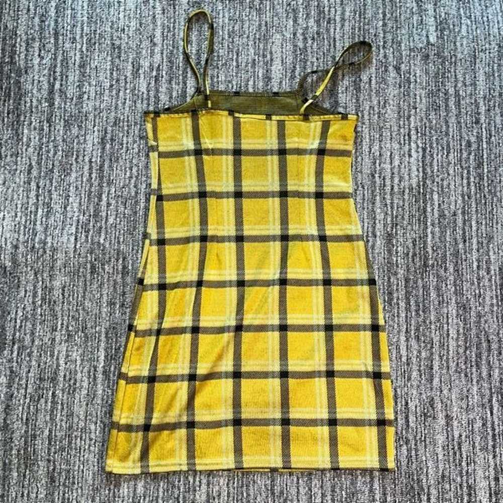 Vintage Women’s Size Medium Strappy Dress Yellow … - image 6