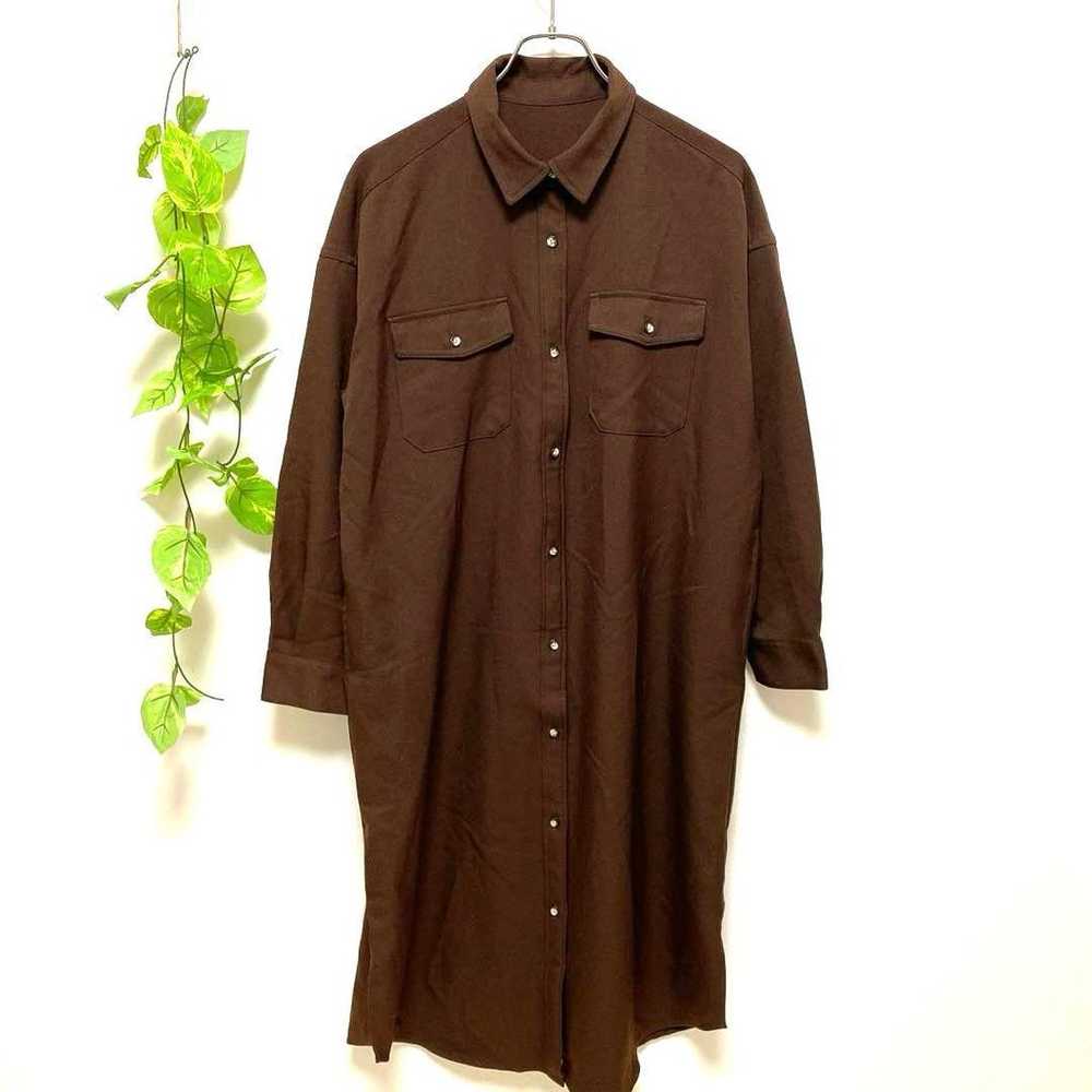 Uniqlo ✨ Women's ♡ Long Shirt Dress Long Sleeve B… - image 1