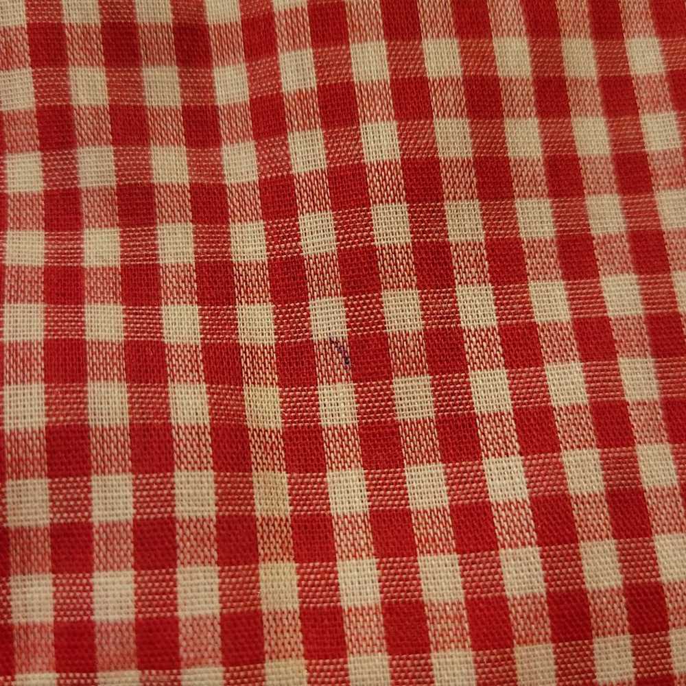 Vintage Byer Too! Red & White Gingham Belted Dress - image 6