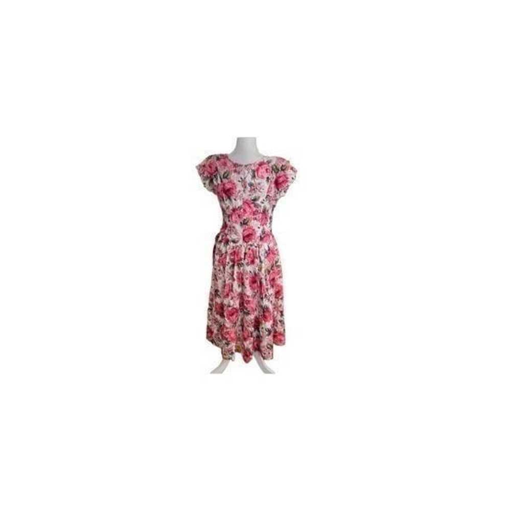 Starina vintage 80’s floral dress full length ful… - image 2