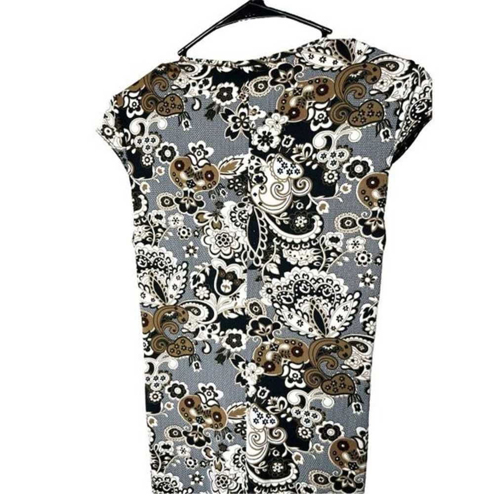 Vintage Studio Soleil Y2K Paisley Print MIDI Dres… - image 9