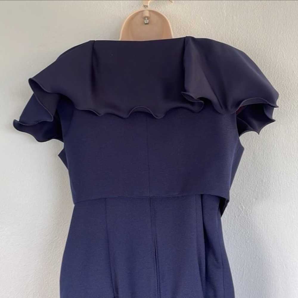 Vintage Alex Evenings navy blue formal dress shru… - image 7