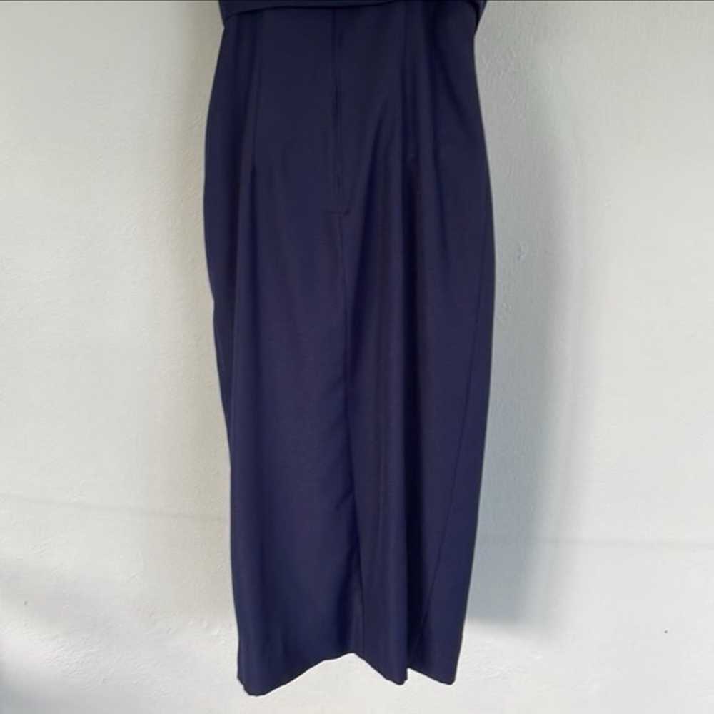 Vintage Alex Evenings navy blue formal dress shru… - image 8