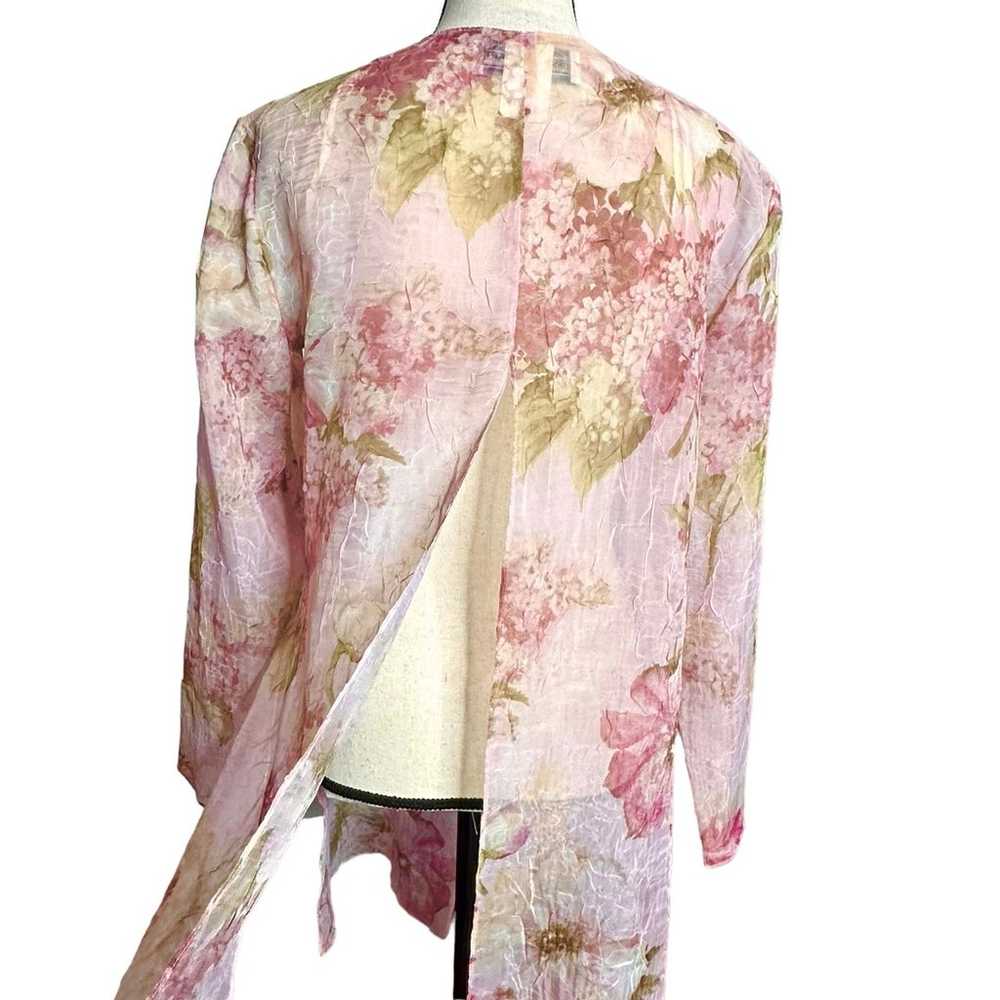 Jessica Howard Dress & Blazer 12 Floral Chiffon V… - image 11