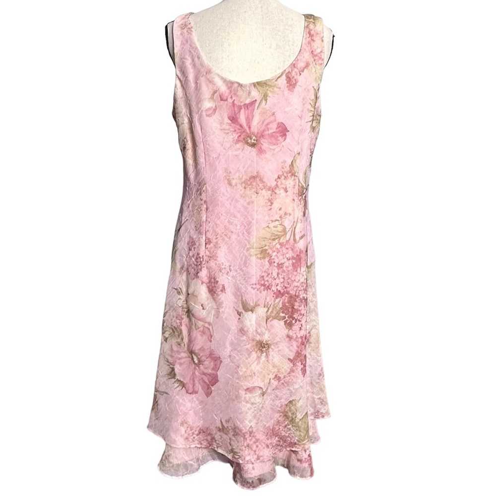 Jessica Howard Dress & Blazer 12 Floral Chiffon V… - image 7